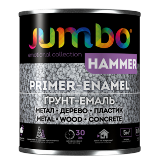  Емаль Jumbo HAMMER Молоткова 2в1 Срібляста 2 л