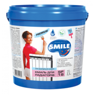 Емаль для радіаторів SMILE Premium SF-18, акрилова, 0.35 кг.