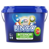 BINGO 20 Фарба інтер'єрна Premium блиск 20 (Біла напівматова, миюча) 10л (до 110м2)
